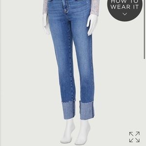 LOFT modern straight leg cuffed